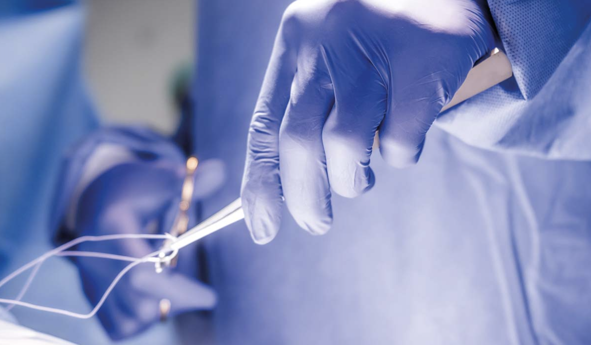 Photo de points de suture